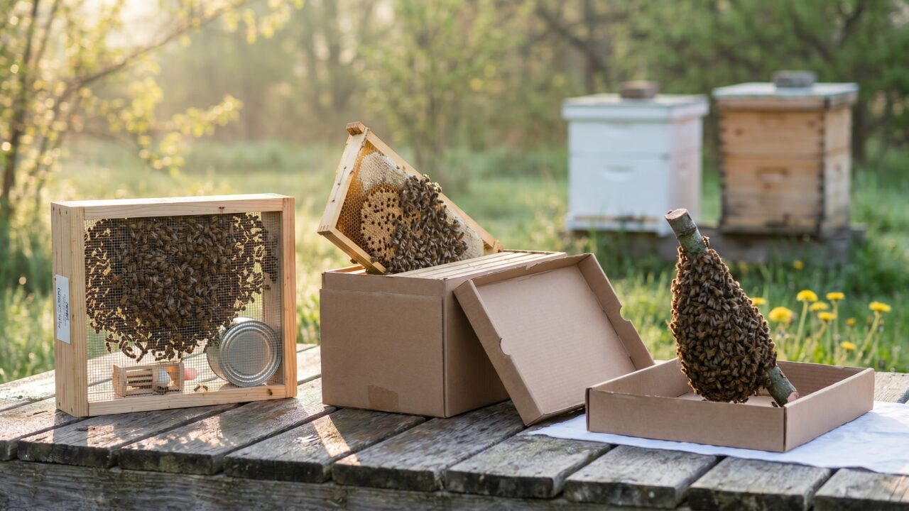 How to buy bees: choosing a package, a nuc, or a caught swarm for your first hive