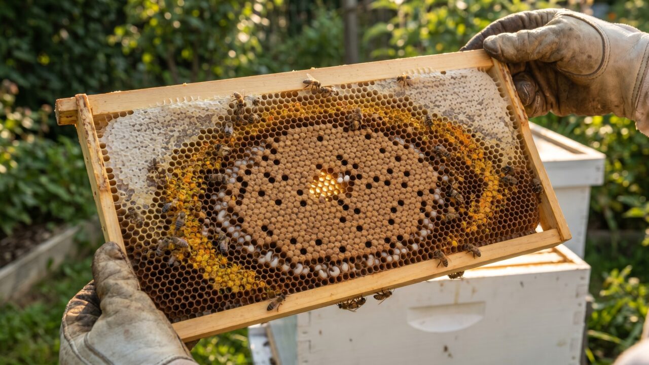 How to read a frame: eggs, larvae, capped brood, and everything else you'll find in the box